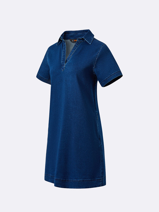 Flores Travel Denim Dress Womens