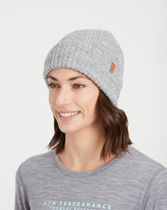 Cloud Nine Wool-Blend Recycled-Poly Womens Beanie