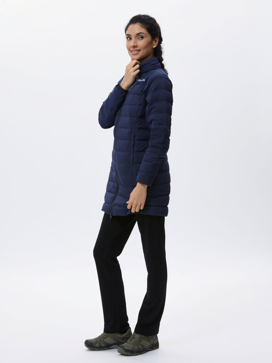 Leera Stretch Down Long Line Jacket Womens